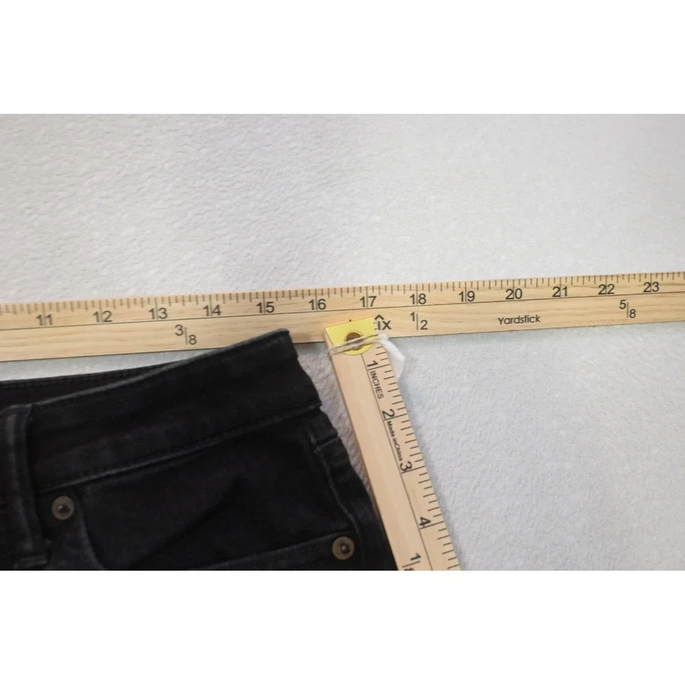 American Eagle Denim Shorts Mens 30 Black Airflex Athletic Raw Hem Excellent